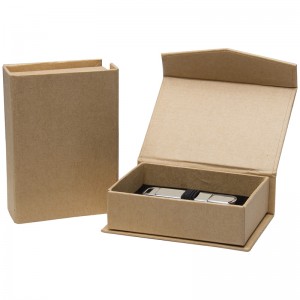 Zakázkové recyklované kraftové balení skládací skládací papírové dárkové krabičky na potraviny